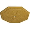 Ekena Millwork Spring Octagonal Medallion (Canopies up to 3"), 29 1/8"OD x 2 1/4"ID x 1 1/8"P, Iridescent Gold CM30SPIGS - alternate 3